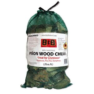 b&b charcoal pinon bag firewood, 400 ounce