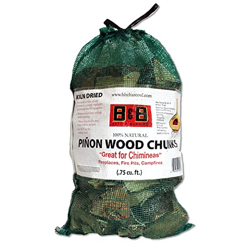 B&B Charcoal Pinon Bag Firewood, 400 Ounce