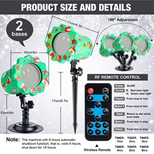 Christmas Projector Lights Outdoor Waterproof Christmas Holiday Lights Projector Holiday Projector Lights Outdoor Christmas Projection Lights with Remote Control for House Yard Stage Show Decorations