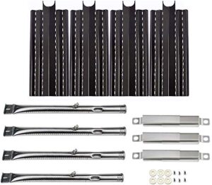 htanch pn4481(4-pack) 14841(4-pack) 14.75 inches heat plates and grill burner crossover tube replacement for kenmore 415.23666310, 415.23667310, 640-05057299-9,640-05057300-5 charbroil 463322613