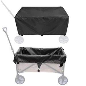 chuanke wagon cover 420d pvc waterproof and dustproof inner double sided liner available with 4 corner buckles and 2 elastic hook strap 38″ l x 22″ w x 20″ h
