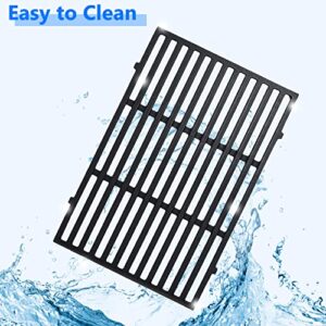 GasSaf 19.5 inch Grill Grates Replacement for Weber 7524, 7528, Genesis 300 E310 E320 E330 S310 S320 S330 EP310 EP320 EP330 Gas Grill, Set of 2 Cast Iron Cooking Grid Grates(19.5" x 12.9" x 0.5")