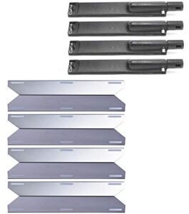 votenli c2630a (4-pack) s9123a (4-pack) 17 3/4” heat plates and 15 13/16” burners replacement for jenn air grill 720-0062, 720-0063, 720-0099, 720-0100, 720-0101, 720-0138, 720-0139, 720-0141
