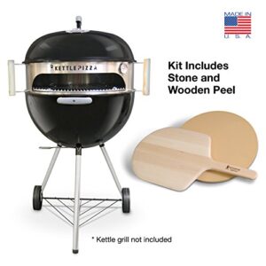 KettlePizza Deluxe Charcoal Pizza Oven Kit for 26.75 Inch Weber Kettle Grill
