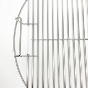 Aura outdoor products 22" Stainless Steel Upgraded Replacement Cooking Grate for Weber Kettle, Recteq Bullseye 22 Inches
