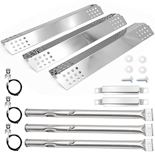 Grill Replacement Parts for Charbroil 463241313, 463241314, 463241414, 463241013, 463241413 Grill Models. Stainless Steel Grill Burner Tubes, Heat Plate Shields, Carryover Tubes Replacement Kit.