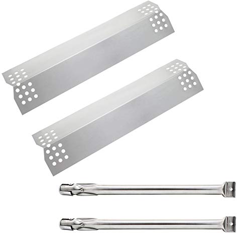 Hisencn Repair Kit Replacement for Kitchen Aid 720-0819 720-0787D 720-0819G 720-0953 720-0953A 730-0953 Gas Grill Model, Stainless Steel 16.5 inch Grill Burners Tube, Heat Plate Tent Shield Deflector