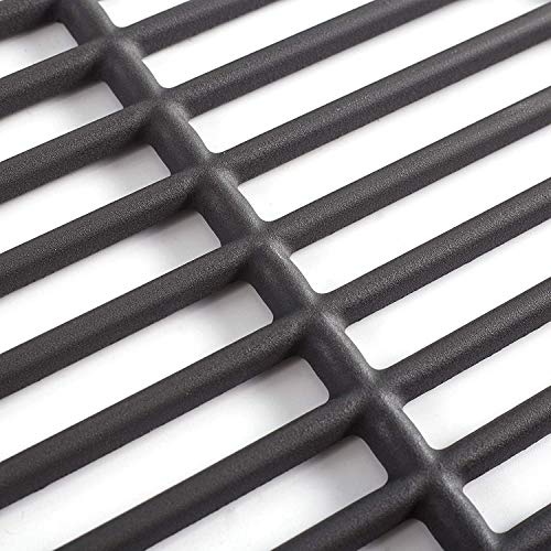 SafBbcue 16 15/16" Cooking Grates for Charbroil 463250210, 463250211, 463250212, 463251413, 463251414, 466251413, 463250511, Cast Iron Grill Cooking Grids, 2 Pack