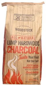 woodstock charcoal, all natural, lump hardwood, 8.8 pound