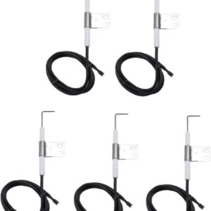 Utheer Grill Ignitor Wire Kit Ignition Electrode Replacement Parts for Home Depot Nexgrill 5 Burner 720-0888 720-0888N, 4 Burner 720-0830H 720-0830D, 720-0783E Gas Grill, 5 Pack Igniters