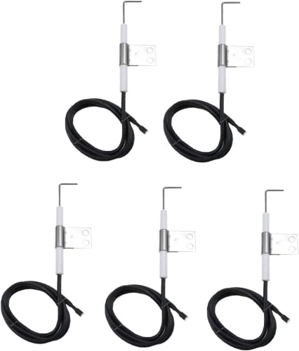 Utheer Grill Ignitor Wire Kit Ignition Electrode Replacement Parts for Home Depot Nexgrill 5 Burner 720-0888 720-0888N, 4 Burner 720-0830H 720-0830D, 720-0783E Gas Grill, 5 Pack Igniters