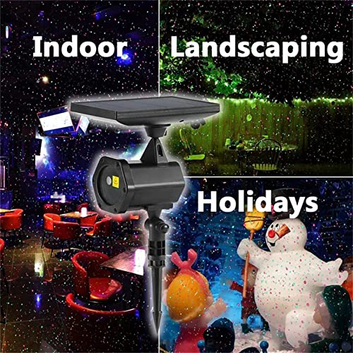 LED Solar Energy Lights, Christmas Projector Light, Festival Rotating Spotlight, Christmas Festival Outdoor Landscape Decorative Lighting