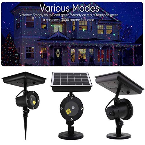 LED Solar Energy Lights, Christmas Projector Light, Festival Rotating Spotlight, Christmas Festival Outdoor Landscape Decorative Lighting