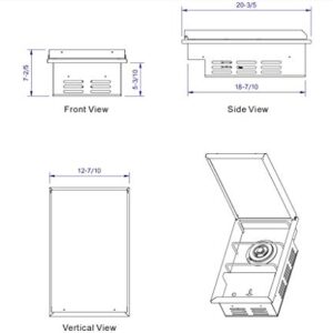 Bonfire drop-in single side burner (CBASSB)