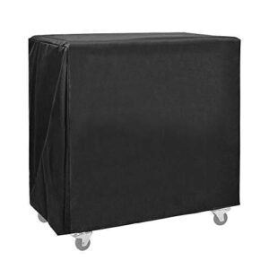 80 quart cooler cart cover, 32″x30″x17″, fits most 80 quart rolling ice chest, black, water resistant, uv resistant