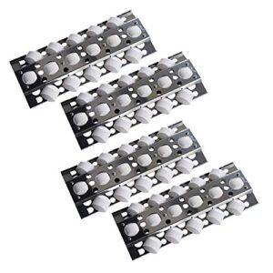 hongso spd751 (4 pack) stainless steel heat plate, heat shield, heat tent, burner cover, vaporizor bar, and flavorizer bar replacement for select turbo gas grill models (16 1/2
