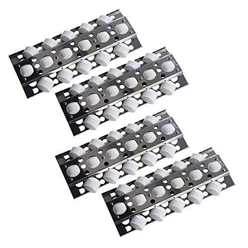 Hongso SPD751 (4 Pack) Stainless Steel Heat Plate, Heat Shield, Heat Tent, Burner Cover, Vaporizor Bar, and Flavorizer Bar Replacement for Select Turbo Gas Grill Models (16 1/2