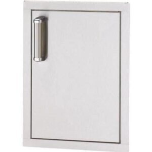 fire magic premium flush 14-inch right-hinged single access door – vertical with soft close – 53920sc-r