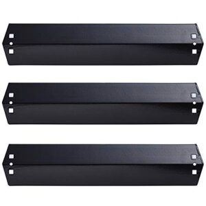 votenli p9505a(3-pack) porcelain steel heat plate,heat shield, heat tent for chargriller charcoal 3001, 3008, 3030, 4000, 5050, 5252, 5650 gas grill