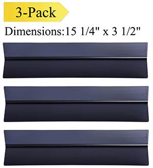 Votenli P763E (3-Pack) 15.3" Porcelain Steel Flavorizer Bars Heat Plate Replacement for Weber 7635 Weber Spirit 200,Spirit 210,Spirit E210,Spirit S210,Spirit E220, S220 Grill Parts