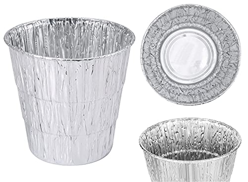 Westeco Aluminum Disposable Grease Bucket Liners, Foil Replace Part for Traeger Pit Boss Wood Fired Smoker Pellet Grills, Grill Accessories, 10-Pack Silver