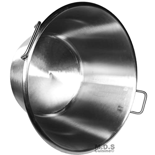 Large Cazo Stainless Steel 21" Caso para Carnitas Gas Heavy Duty Wok Acero Inoxidable