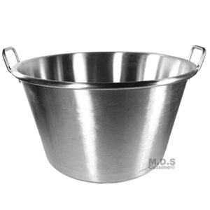 Large Cazo Stainless Steel 21" Caso para Carnitas Gas Heavy Duty Wok Acero Inoxidable