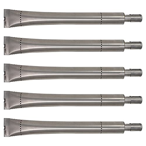 UpStart Components 5-Pack BBQ Gas Grill Tube Burner Replacement Parts for Broil King 9887-87 - Compatible Barbeque Stainless Steel Pipe Burners
