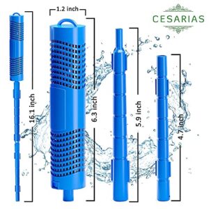 CESARIAS Spa Mineral Filter Sticks Cartridge for Hot Tub, Pool Testing Strips 6 in1, Kit of 3, Water Quality Test Strip 50pcs, Last for 4 Months