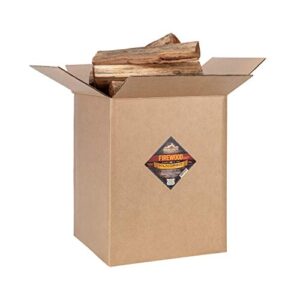 Smoak Firewood - Kiln Dried Premium Oak Firewood (Includes Firestarter) (Large (16inch Logs) 120-140lbs)