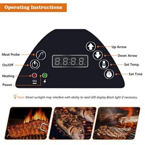 Replacement 9907170133 Digital Control Panel for Masterbuilt MB20071418, MB21071218, MB21072319, MB21072719 and Other Models Digital Electric Smoker