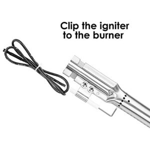 Uniflasy Push Button Grill Ignitor 2 Outlet Electronic Igniter kit for Charbroil 463436215 461334813 463439914 463436214 463434413 463439915 463436213 463434313 463322613 463462114