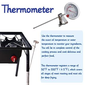 ARC CSA Approval Stander Propane Burner, 3 Burners Outdoor Propane Stove with Easy-Assemble Threaded Legs, 87,000BTU Triple Propane Burner Cast Iron Burner Ideal for Camping Burner and Other Outdoor Cooking