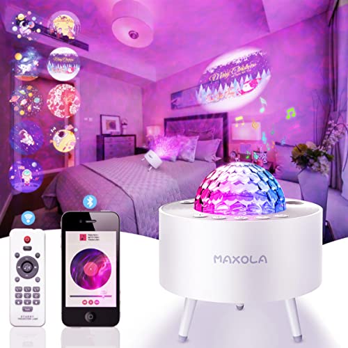 Galaxy Projector Star Projector,Galaxy Light Projector for Bedroom,Star Projector with Music/Remote Control/Timer/Bluetooth Speaker, A Great Choice for a Halloween Christmas