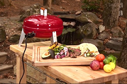 Americana Lock 'N Go Electric Grill, Red