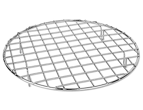 bafvt BBQ Accessories Grill Rack - 304 Stainless Steel Baking Cooking Round Rack for Rib Cookie Cakes, 10 Inches…