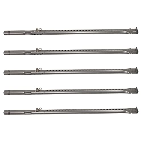 UpStart Components 5-Pack BBQ Gas Grill Tube Burner Replacement Parts for Charbroil 463376819 - Compatible Barbeque Stainless Steel Pipe Burners