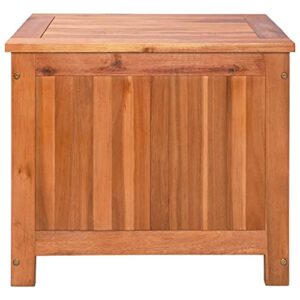 CHARMMA Ice Box,Garden Cooler Solid Acacia Wood Ice Chest Beverage Cart Wine Ice Bucket for Outdoor,Patio,Garden Party 24.8"x 17.3"x 19.7"(LxWxH)