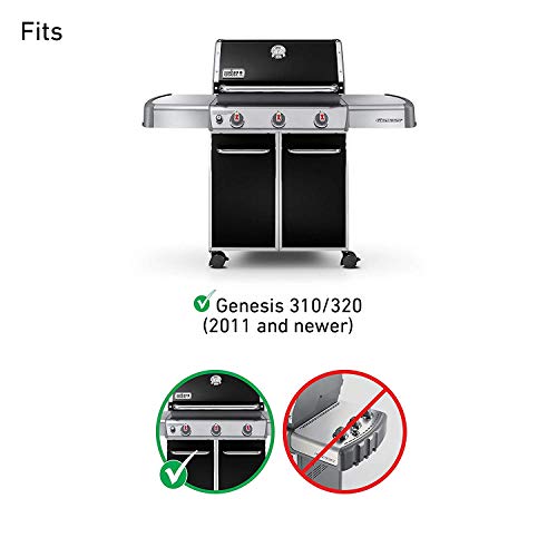 GRISUN 7628 Igniter Kit for Genesis 310 and 320 Gas Grills, 2011 & Newer (Front Mounted Control Panel) Electronic Ignitor, Electrodes Ignitions Kit Weber Genesis 300 Series Gas Grill