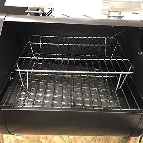 Green Mountain Grills GMG-6016 Davy Crocket Pellet Grill Upper Rack Addition for Doubled Cooking Space, Silver