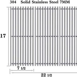 Htanch SD63246018 (3-Pack) 17" Stainless Steel Cooking Grates for Charbroil Professional, Signature and Commercial Series Tru-Infrared 3 Burner Models 466242515 466242516 463367016 463242516