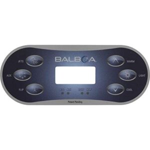 balboa overlay, bp series,tp600,6 button,p1,aux,flip,temp,lt