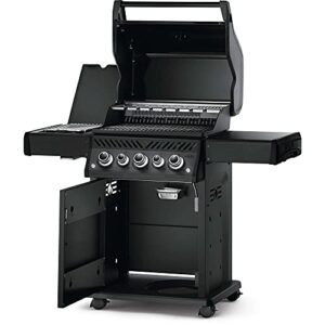 Napoleon PHANTOM Rogue SE 425 BBQ Grill, Matte Black, Propane Gas - RSE425SIBMK-1-PHM - with Three Burners and Infrared Sear Station Side Burner and Rear Burner, Barbecue Gas Cart, Gas BBQ Cart