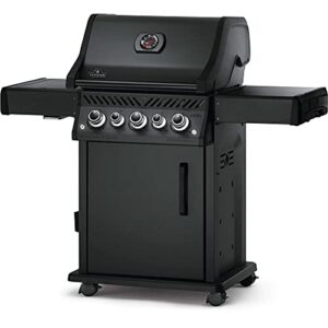 Napoleon PHANTOM Rogue SE 425 BBQ Grill, Matte Black, Propane Gas - RSE425SIBMK-1-PHM - with Three Burners and Infrared Sear Station Side Burner and Rear Burner, Barbecue Gas Cart, Gas BBQ Cart