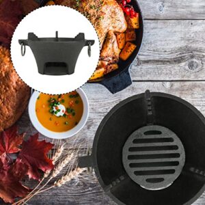 YARNOW Tabletop Grill Cast Iron Charcoal Grill Japanese Style Hibachi Grill Portable Barbecue Stove for Home Picnic（Stove Only）