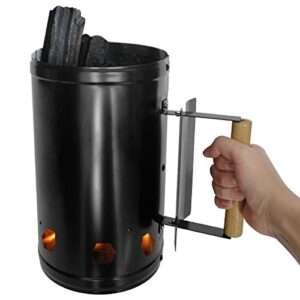 Feibrand Large Stainless Grill Charcoal Chimney Starter Coal Starter Chimney for Outdoor Grill Camping BBQ