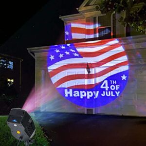 Wisely Christmas Projector Lights Outdoor,HD Effects Projection Light for Xmas Halloween Party Garden Decorations Easy to Switch Holiday Logos IP65 Waterproof