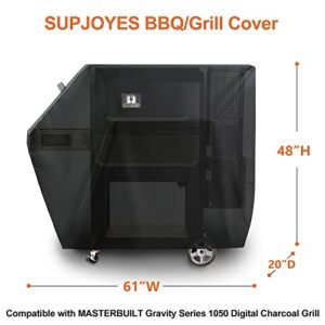 SUPJOYES Grill Cover for Masterbuilt 1050 Charcoal Grill, Heavy Duty Waterproof Grill Cover for MB20081220 Gravity Series Smoker