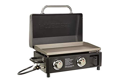 PIT BOSS PB2BSPD Sportsman Tabletop Portable Gas Griddle, 2 Burner, Black