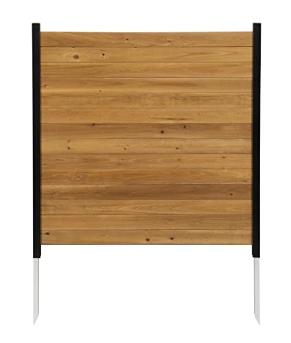 Enclo Privacy Screens EC18008 Richmond Wood Outdoor Privacy Fence Screen No-Dig Kit 38" W x 42" H, Cedar (2 Panels)